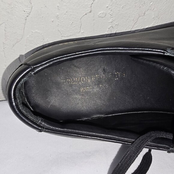 Common Projects Men's Original Achilles Low Black Leather Sneaker US 8 EUR 41 - Picture 5 of 11